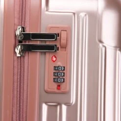Royal Swiss - Reis Koffer - 66cm - Cijferslot- Lichtgewicht Koffer - 4 Wielen- Rosé Gold -Beroemde Bagage Winkel 1200x1200 612