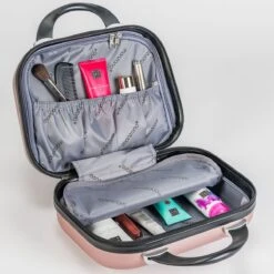Monzana Hardcase Kofferset 4 Delig - Baseline Beautycase/M/L/XL - Rosé -Beroemde Bagage Winkel 1200x1200 634