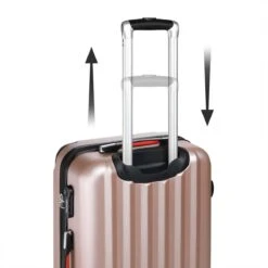 Monzana Hardcase Kofferset 4 Delig - Baseline Beautycase/M/L/XL - Rosé -Beroemde Bagage Winkel 1200x1200 636