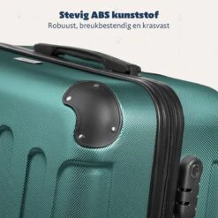 TRVLMORE Koffer - Handbagage - 54x36x20cm - 38L - Donkergroen -Beroemde Bagage Winkel 1200x1200 678