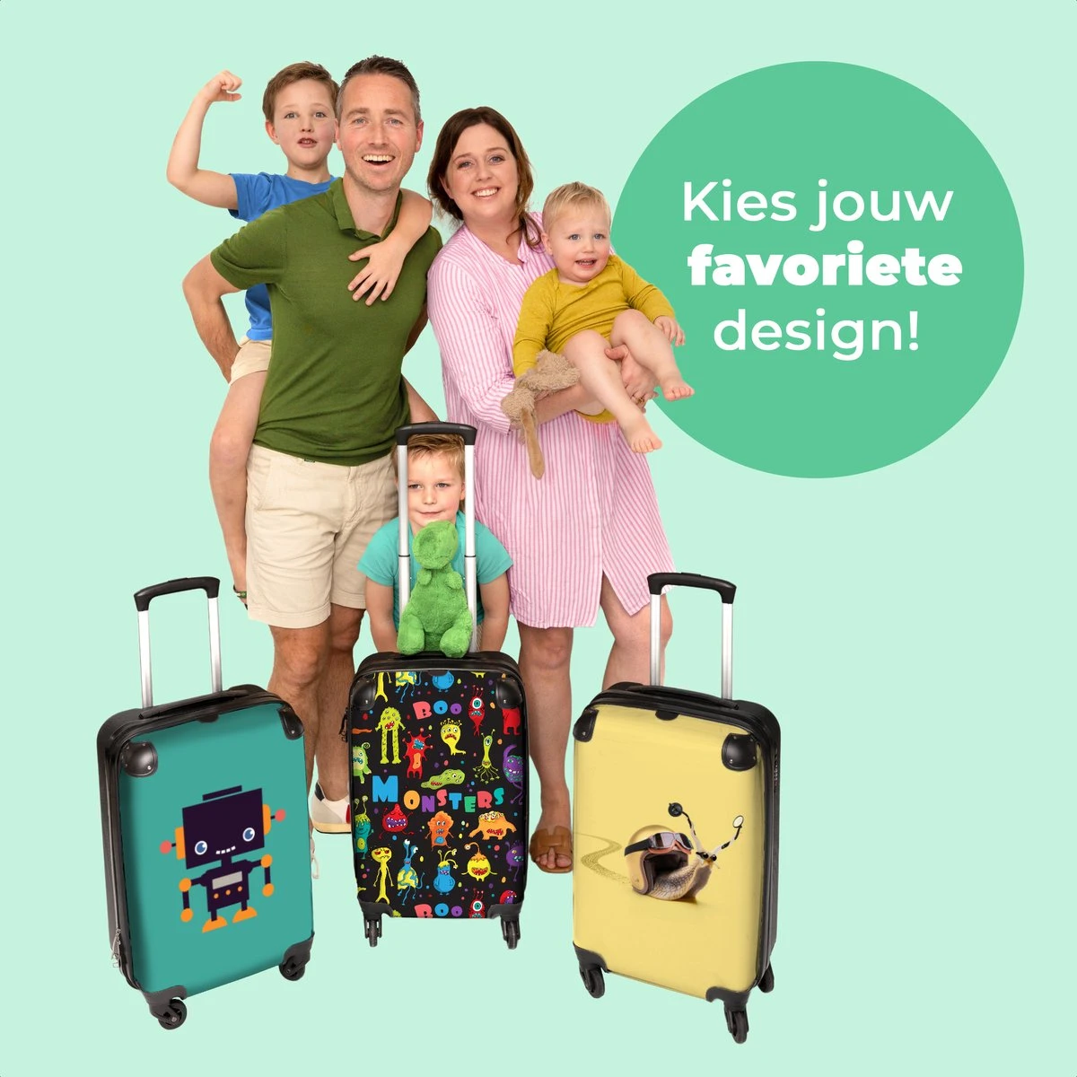 NoBoringSuitcases.com® Koffer - Monster - Kleuren - Kinderen - Ruimte - Past Binnen 55x40x20 Cm En 55x35x25 Cm - Handbagage - Trolley - Fotokoffer - Cabin Size - Print 10 NoBoringSuitcases.com® Koffer - Monster - Kleuren - Kinderen - Ruimte - Past Binnen 55x40x20 Cm En 55x35x25 Cm - Handbagage - Trolley - Fotokoffer - Cabin Size - Print - Afbeelding 8