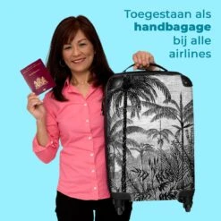 NoBoringSuitcases.com® Koffer - Jungle - Palmboom - Vintage - Zwart Wit - Past Binnen 55x40x20 Cm En 55x35x25 Cm - Handbagage - Trolley - Fotokoffer - Cabin Size - Print 17 NoBoringSuitcases.com® Koffer - Jungle - Palmboom - Vintage - Zwart Wit - Past Binnen 55x40x20 Cm En 55x35x25 Cm - Handbagage - Trolley - Fotokoffer - Cabin Size - Print -Beroemde Bagage Winkel 1200x1200 721