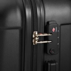 Swiss Alps - Handbagage Koffer - 55x35x22 Cm - 4 Wielen - Zwart -Beroemde Bagage Winkel 1200x1200 73