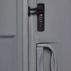 ©TROLLEYZ - Venice No.10 - Trolley - 55cm Met TSA Slot - Dubbele Wielen - 360° Spinners - 100% Polypropyleen - Handbagage Koffer In Silver Stone -Beroemde Bagage Winkel 1200x1200 769