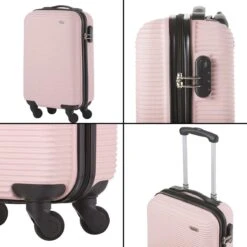 TravelZ Horizon Handbagagekoffer - 54cm Handbagage Trolley Met Gevoerde Binnenkant - Baby Roze -Beroemde Bagage Winkel 1200x1200 818