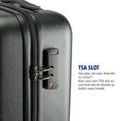 Princess Traveller Harlem - Handbaggage Koffer - Zwart - S - 55cm -Beroemde Bagage Winkel 1200x1200 827