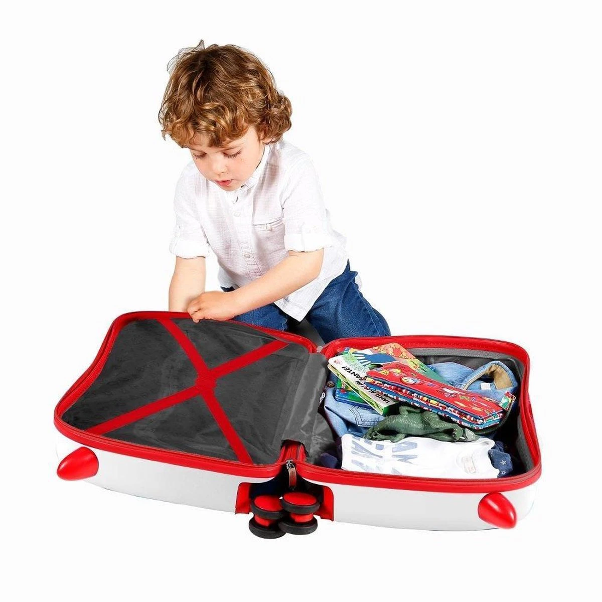 Marvel Ride-on Koffer Reiskoffer Spider-man 34 Liter Junior Wit 4 Marvel Ride-on Koffer Reiskoffer Spider-man 34 Liter Junior Wit - Afbeelding 2