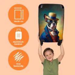 NoBoringSuitcases.com® Koffer - Hond - Kleding - Accessoires - Verf - Portret - Kinderen - Reiskoffer Met Wielen - Kinderkoffer - Fotokoffer - Past Binnen 55x40x20 Cm En 55x35x25 Cm - Trolley Handbagage Lichtgewicht -Beroemde Bagage Winkel 1200x1200 872