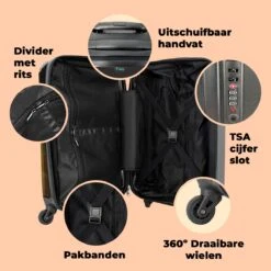 NoBoringSuitcases.com® Koffer - Hond - Kleding - Accessoires - Verf - Portret - Kinderen - Reiskoffer Met Wielen - Kinderkoffer - Fotokoffer - Past Binnen 55x40x20 Cm En 55x35x25 Cm - Trolley Handbagage Lichtgewicht -Beroemde Bagage Winkel 1200x1200 873