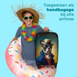NoBoringSuitcases.com® Koffer - Hond - Kleding - Accessoires - Verf - Portret - Kinderen - Reiskoffer Met Wielen - Kinderkoffer - Fotokoffer - Past Binnen 55x40x20 Cm En 55x35x25 Cm - Trolley Handbagage Lichtgewicht -Beroemde Bagage Winkel 1200x1200 874