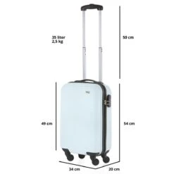 TravelZ Horizon Handbagagekoffer - 54cm Handbagage Trolley Met Gevoerde Binnenkant - Baby Blauw 17 TravelZ Horizon Handbagagekoffer - 54cm Handbagage Trolley Met Gevoerde Binnenkant - Baby Blauw -Beroemde Bagage Winkel 1200x1200 88