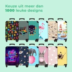 NoBoringSuitcases.com® Kinderkoffer - Hond - Dieren - Kauwgom - Roze - Kinderen - Trolley Kinderen - Past Binnen 55x40x20 Cm En 55x35x25 Cm - Reiskoffer Met Wielen - Koffertje 21 NoBoringSuitcases.com® Kinderkoffer - Hond - Dieren - Kauwgom - Roze - Kinderen - Trolley Kinderen - Past Binnen 55x40x20 Cm En 55x35x25 Cm - Reiskoffer Met Wielen - Koffertje -Beroemde Bagage Winkel 1200x1200 923
