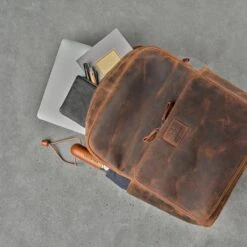 DONBOLSO Rugzak Tokio I Premium Lederen Dagrugzak Voor Mannen En Vrouwen Met Laptopvak I Ideale Lederen Rugzak Voor Op Reis, Kantoor, Universiteit I Handgemaakte Laptoptas I Vintage Bruin -Beroemde Bagage Winkel 1200x1200 992