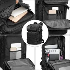 IBright 45L Militaire Rugzak | Tactische Rugzak | Oxford Stof | Waterdicht | Zwart 11 IBright 45L Militaire Rugzak | Tactische Rugzak | Oxford Stof | Waterdicht | Zwart -Beroemde Bagage Winkel 1200x1200 996