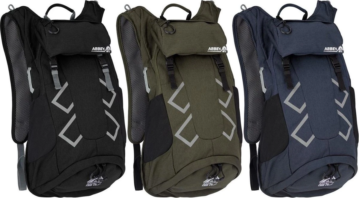 Abbey Active Outdoor Rugzak Aerofit - Gateway-15 L - Antraciet/Grijs 11 Abbey Active Outdoor Rugzak Aerofit - Gateway-15 L - Antraciet/Grijs - Afbeelding 9