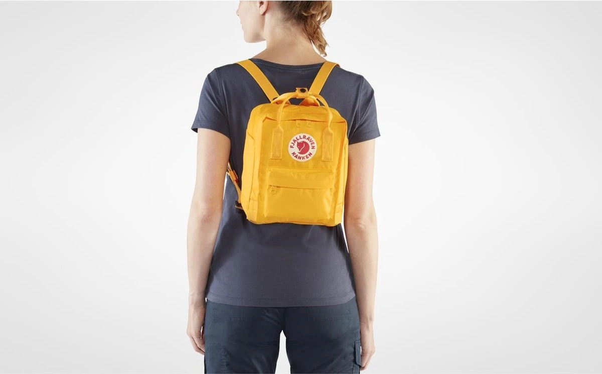 Fjallraven Fjällräven Kånken Mini Unisex Rugzak - Arctic Green 4 Fjallraven Fjällräven Kånken Mini Unisex Rugzak - Arctic Green - Afbeelding 2