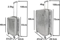 SB Travelbags Kofferset - 2 Delige -Blauw - 75cm/55cm -Beroemde Bagage Winkel 1200x797 1
