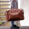 Jack Milles Weekendtas/reistas Heren & Dames Donkerbruin | Reistassen | Weekendtassen -Beroemde Bagage Winkel 1200x800 76