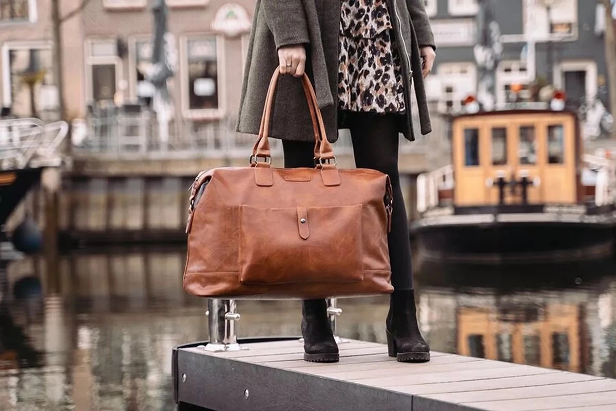 Jack Milles Weekendtas/reistas Heren & Dames Donkerbruin | Reistassen | Weekendtassen 4 Jack Milles Weekendtas/reistas Heren & Dames Donkerbruin | Reistassen | Weekendtassen - Afbeelding 2