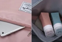 Merkloos Opvouwbare Handbagage Reistas – Opvouwbaar Tot 28 X 18 Cm – Paars -Beroemde Bagage Winkel 1200x813 15