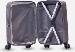 ©TROLLEYZ - Florence No.7 - Trolley - 55cm Met TSA Slot - Dubbele Wielen - 360° Spinners - 100% ABS - Handbagage Koffer In Cloudy Grey 14 ©TROLLEYZ - Florence No.7 - Trolley - 55cm Met TSA Slot - Dubbele Wielen - 360° Spinners - 100% ABS - Handbagage Koffer In Cloudy Grey -Beroemde Bagage Winkel 1200x837