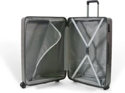 ©TROLLEYZ - Amsterdam No.9 - Reiskoffer 78cm Met TSA Slot - Dubbele Wielen - 360° Spinners - 100% ABS - Reiskoffer In Cloudy Grey -Beroemde Bagage Winkel 1200x892