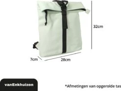VanEnkhuizen Rolltop Rugzak 9 Liter - Waterafstotend En Thermo Materiaal - Mint 16 VanEnkhuizen Rolltop Rugzak 9 Liter - Waterafstotend En Thermo Materiaal - Mint -Beroemde Bagage Winkel 1200x907