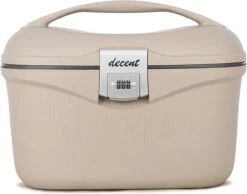 Decent Beautycase Dames / Reiskoffer - Hardcase - Sportivo - Beige