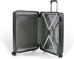 ©TROLLEYZ - Amsterdam No.9 - Reiskoffer 69cm Met TSA Slot - Dubbele Wielen - 360° Spinners - 100% ABS - Reiskoffer In Night Black 13 ©TROLLEYZ - Amsterdam No.9 - Reiskoffer 69cm Met TSA Slot - Dubbele Wielen - 360° Spinners - 100% ABS - Reiskoffer In Night Black -Beroemde Bagage Winkel 1200x946