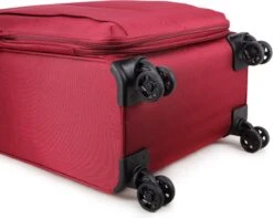 Decent D-Upright Large Koffer - 76 Cm Expandable - TSA Slot - Bordeaux Rood -Beroemde Bagage Winkel 1200x958