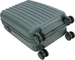 Decent Handbagage Koffer / Trolley / Reiskoffer - 55 Cm - 38 Liter - ABS - Tranporto - Groen -Beroemde Bagage Winkel 1200x965