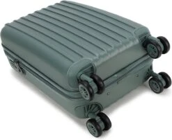 Decent Handbagage Koffer / Trolley / Reiskoffer - 55 Cm - 38 Liter - ABS - Tranporto - Groen -Beroemde Bagage Winkel 1200x979