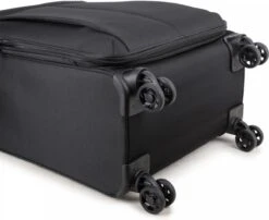 Decent D-Upright Large Koffer - 76 Cm Expandable - TSA Slot - Zwart -Beroemde Bagage Winkel 1200x980