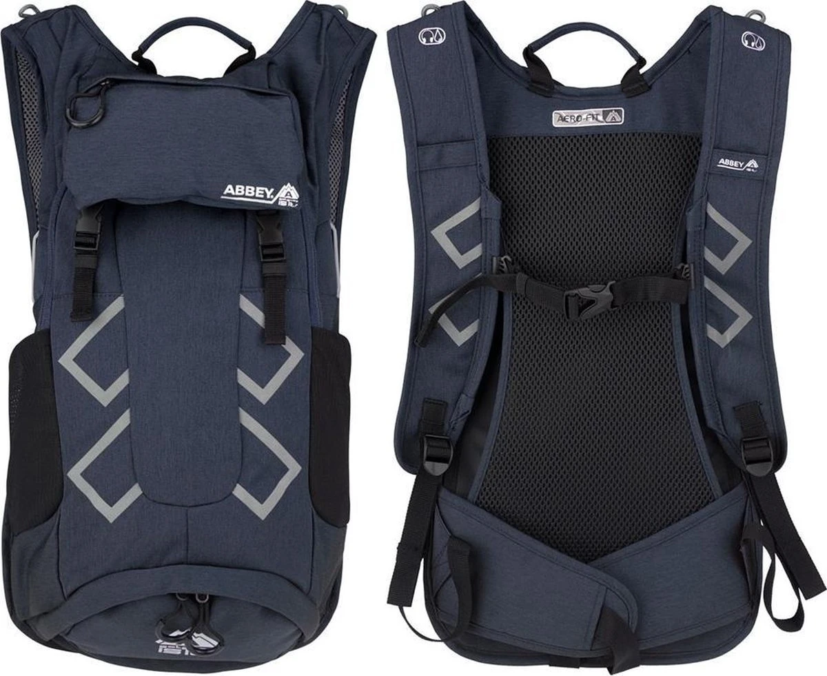 Abbey Active Outdoor Rugzak Aerofit - Gateway-15 L - Antraciet/Grijs 13 Abbey Active Outdoor Rugzak Aerofit - Gateway-15 L - Antraciet/Grijs - Afbeelding 11