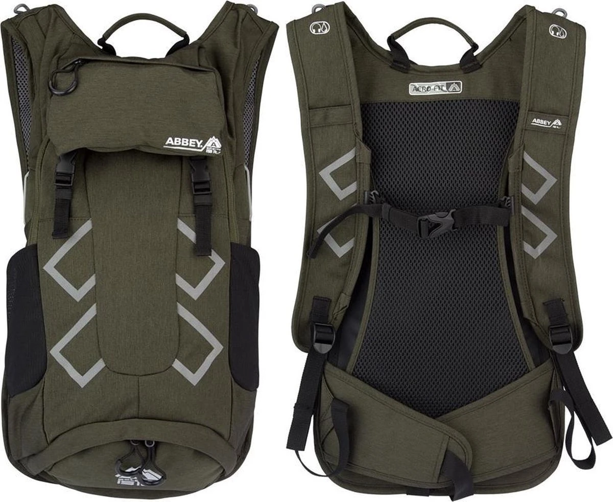 Abbey Active Outdoor Rugzak Aerofit - Gateway-15 L - Antraciet/Grijs 12 Abbey Active Outdoor Rugzak Aerofit - Gateway-15 L - Antraciet/Grijs - Afbeelding 10