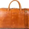 NEGOTIA Delta - Leren Weekendtas - Leren Reistas - Duffel Bag - 100% Luxe Top-Grain Leer - Bruin -Beroemde Bagage Winkel 1200x985 2
