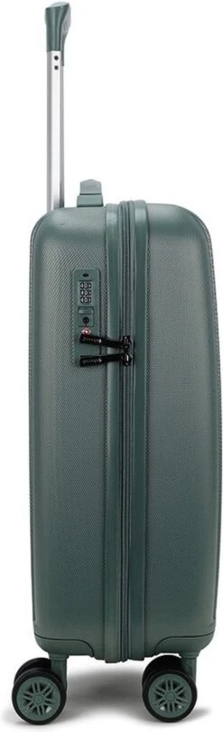 Decent Handbagage Koffer / Trolley / Reiskoffer - 55 Cm - 38 Liter - ABS - Tranporto - Groen -Beroemde Bagage Winkel 366x1200