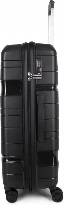 Decent ONE-CITY Large Koffer - 76 Cm - TSA Slot - Zwart -Beroemde Bagage Winkel 378x1200