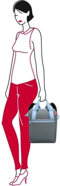 Reisenthel Allrounder R Schouder/ Rugtas - Maat R - 12L - Dots Zwart -Beroemde Bagage Winkel 389x1200 1