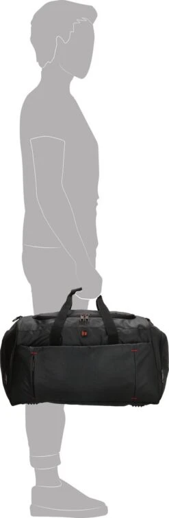 Enrico Benetti Northern 47222 Sportieve Business Sporttas Reistas - Zwart -Beroemde Bagage Winkel 393x1200