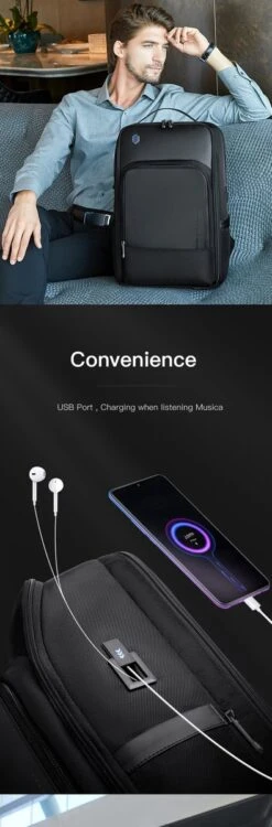 Arctic Hunter Rugtas - Laptop Tas - 15,6 Inch - Waterafstotend - Usb Oplaadstation -Beroemde Bagage Winkel 395x1200 1