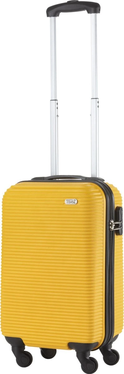 TravelZ Horizon Handbagagekoffer - 54cm Handbagage Trolley Met Gevoerde Binnenkant - Geel 6 TravelZ Horizon Handbagagekoffer - 54cm Handbagage Trolley Met Gevoerde Binnenkant - Geel - Afbeelding 4
