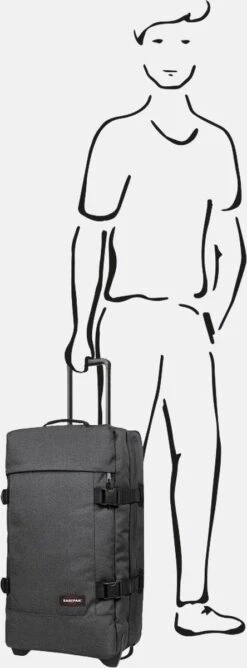 Eastpak TRANVERZ M Reiskoffer (67 X 35.5 X 30 Cm) - Black Denim -Beroemde Bagage Winkel 444x1200 1