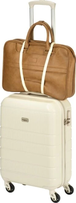 Princess Traveller Florence - Handbagagekoffer Met Strap - Crème - S - 55cm -Beroemde Bagage Winkel 451x1200 1