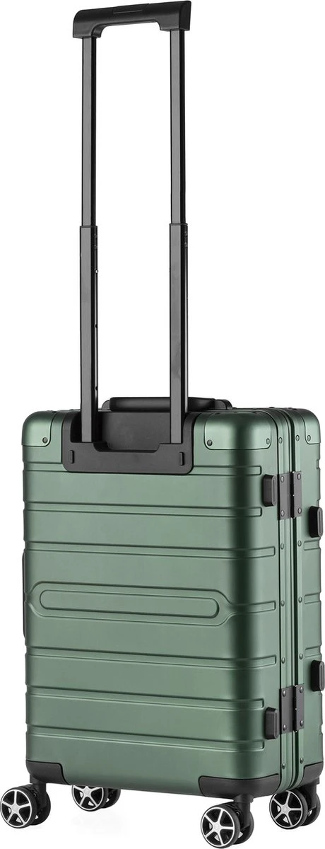 CarryOn ULD Handbagage - Luxe Aluminium Trolley 55cm - Dubbel TSA Slot - Dubbele Wielen - Groen 5 CarryOn ULD Handbagage - Luxe Aluminium Trolley 55cm - Dubbel TSA Slot - Dubbele Wielen - Groen - Afbeelding 3