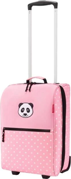 Reisenthel Trolley XS Kids Reiskoffer Kind - 12L - Panda Dots Pink Roze -Beroemde Bagage Winkel 478x1200