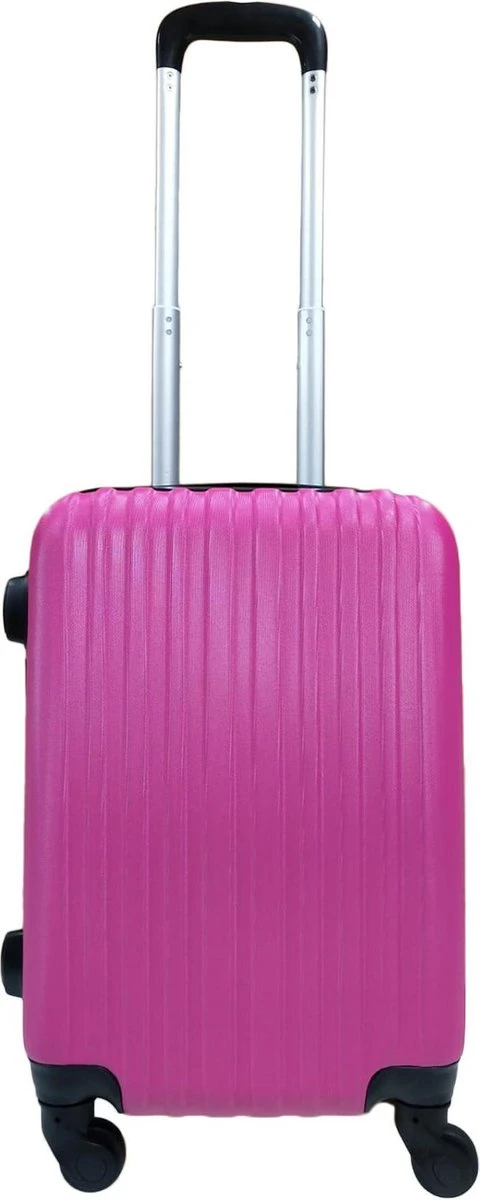 SB Travelbags 'Expandable' Handbagage Koffer 53cm 4 Wielen Trolley - Roze 3 SB Travelbags 'Expandable' Handbagage Koffer 53cm 4 Wielen Trolley - Roze