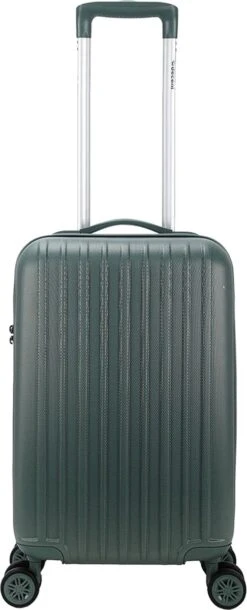 Decent Handbagage Koffer / Trolley / Reiskoffer - 55 Cm - 38 Liter - ABS - Tranporto - Groen -Beroemde Bagage Winkel 486x1200