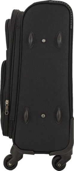 SB Travelbags Bagage Stoffen Koffer 75cm 4 Wielen Trolley - Zwart -Beroemde Bagage Winkel 522x1200 2