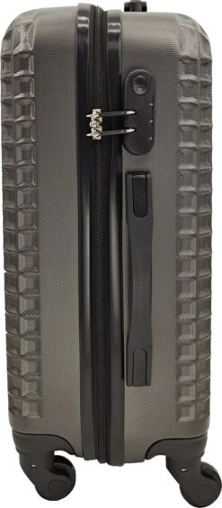 SB Travelbags Handbagage Koffer 55cm 4 Wielen Trolley - Donker Grijs -Beroemde Bagage Winkel 525x1200 3